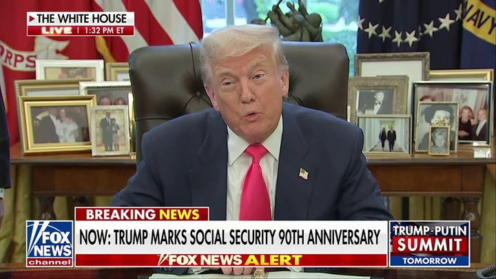 President Trump marks the 90th anniversary of Social Security