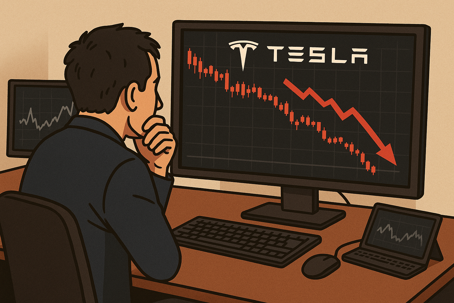 Tesla stock slid Friday as AI-sector volatility, valuation worries, and robotaxi execution risks pressured shares.