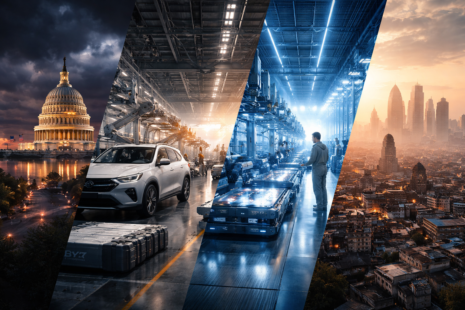 US political tensions rise as Trump signals troop deployment, automakers pivot from EVs, AI chips boom, and India weighs tax rules.